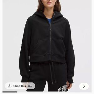 Lululemon Scuba Full Zip - Black (Size M/L)